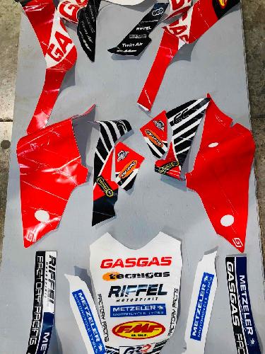 Moto cross - Kit stickers autocollant GASGAS gas gas ec ecf enduro 2012-2014 - photo 4