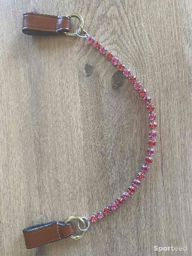 Frontal en  cristaux Swarovski pour cheval 