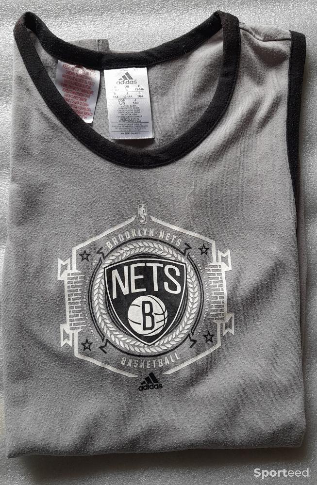 Basket-ball - Maillot NBA Nets Taille 13/14 ans Gris - photo 1