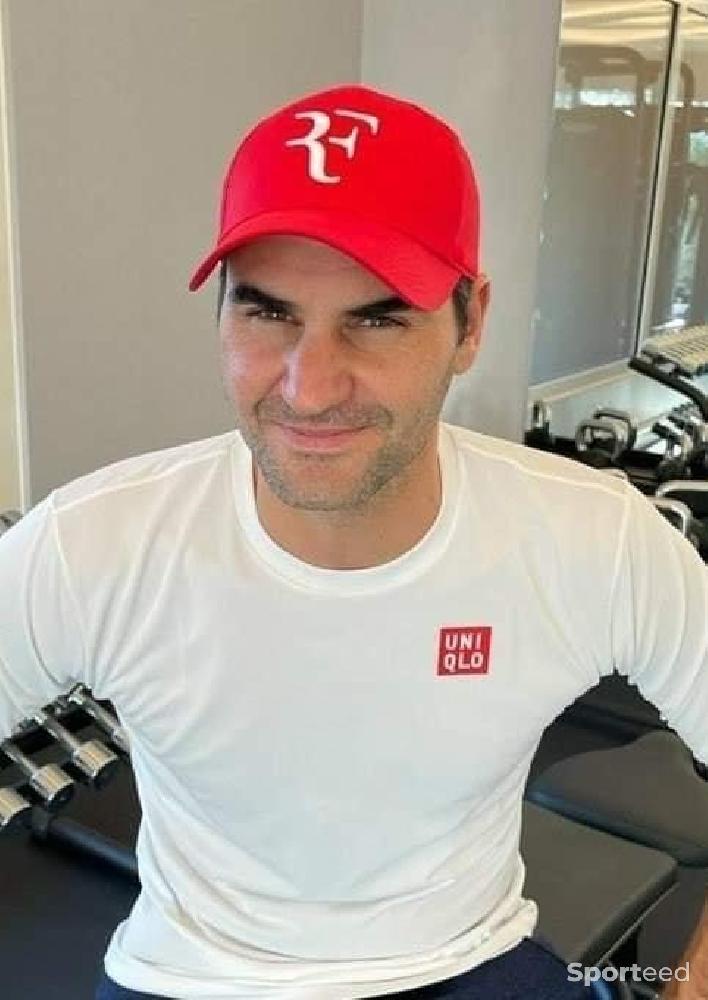 Tennis - Federer tee-shirt blanc manches longues - photo 4