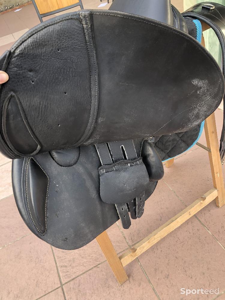 Equitation - Selle Mixte cuir Eric Mondange - photo 2
