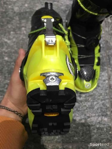 Ski de randonnée - Chaussures rando Carbon race Scarpa Alien 1.0 Taille 24, 262mm, pointure 38,5, 1360g la paire - photo 6