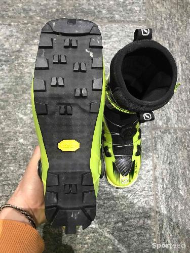 Ski de randonnée - Chaussures rando Carbon race Scarpa Alien 1.0 Taille 24, 262mm, pointure 38,5, 1360g la paire - photo 6