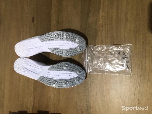 Athlétisme - Chaussures Puma Evospeed Sprint 10 Unisex White Silver Lava Blast - photo 4