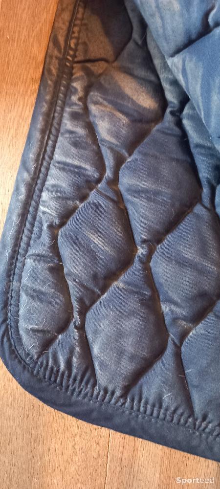 Equitation - tapis de selle bleu marine avec brillants - photo 3