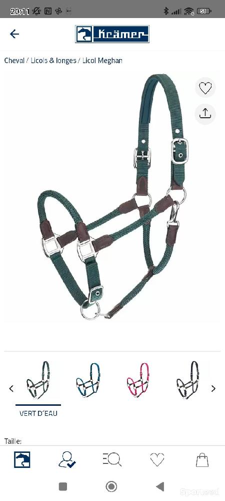 Equitation - Licol + longe d'attache Félix Buhler  - photo 4