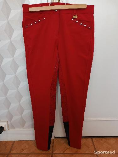 Pantalon d'équitation rouge ELT 