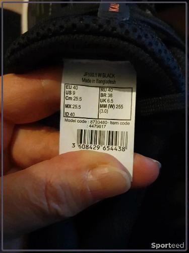 Course à pied route - Chaussures de running noir et orange femme taille 40 kalenji domyos - photo 5