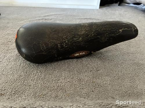 Selle vélo vintage Idéale Randonneuse Titane - Fabriqué en France – Cuir – Années 1980