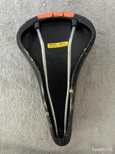 Vélo loisir / urbain - Selle vélo vintage Idéale Randonneuse Titane - Fabriqué en France – Cuir – Années 1980 - photo 6