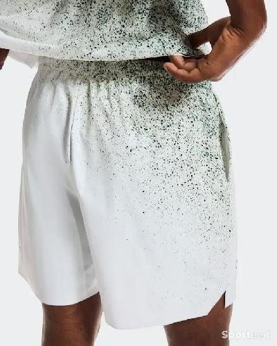 Tennis - Short match On-running : blanc tâche verte - photo 6