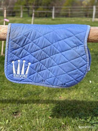 Equitation - Tapis équitation Spooks taille full bleu ciel  - photo 6
