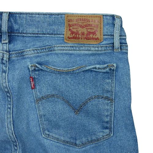 Sportswear - Levi Strauss Jean Levis 711 Taille W29/L30 Femme Bleu clair #QWE3107 - photo 9