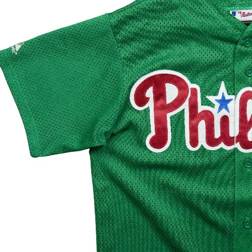 Baseball - Majestic Maillot MLB Philadelphie Phillies Ryan Howard #6 St Patrick's Day Rare Taille M #QWE0564 - photo 9