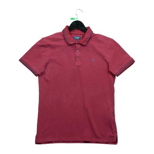 Armani Polo manches courtes Homme Taille S Bordeaux #QWE0012