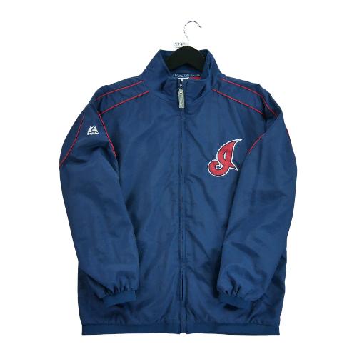 Majestic Veste MLB Cleveland Guardians Vintage Y2K Homme Taille XS Marine #QWE3279