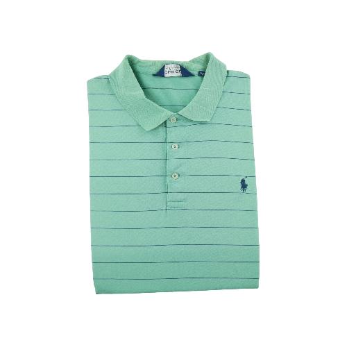 Polo Ralph Lauren Polo manches courtes Mesh Pony Golf Homme Taille XL Turquoise #QWE1159