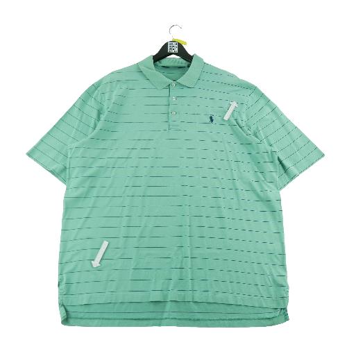 Golf - Polo Ralph Lauren Polo manches courtes Mesh Pony Golf Homme Taille XL Turquoise #QWE1159 - photo 9