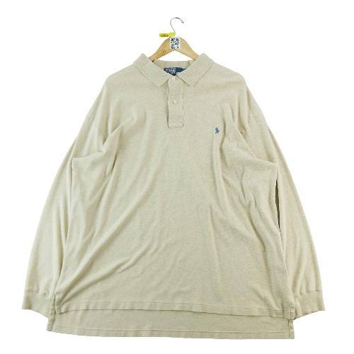 Polo Ralph Lauren Polo manches longues Homme Taille 2XL Beige #QWE1586