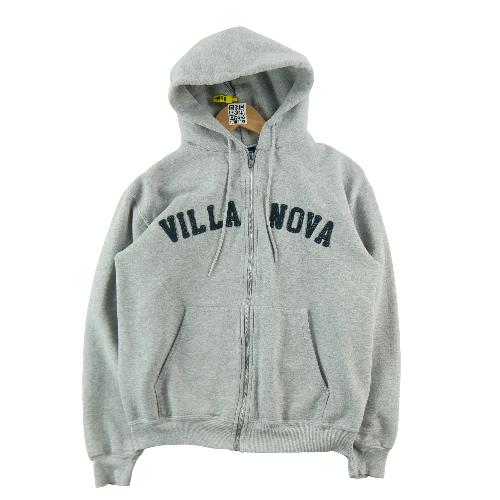 Champion Sweat à capuche Y2K Villanova University full-zip Femme Taille S Gris #QWE1978