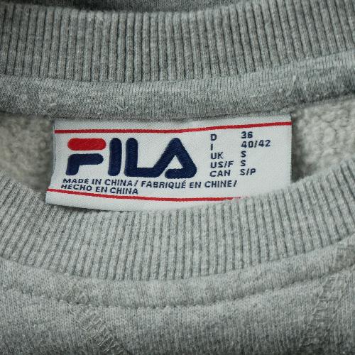 Fitness / Cardio training - Fila Pull Pozzi Crew Neck Y2K Vintage Homme Taille S Gris #QWE3317 - photo 6
