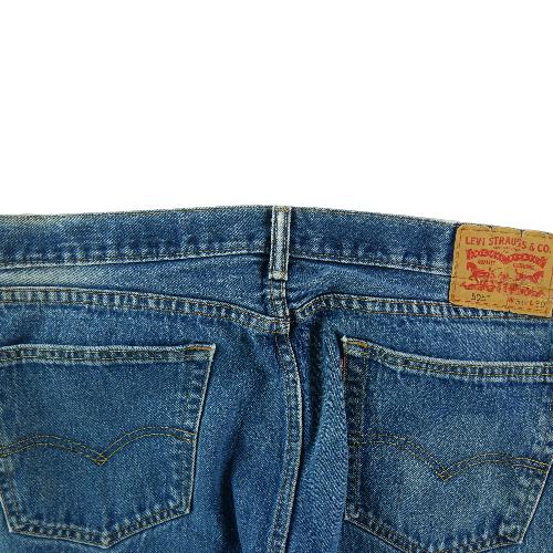 Sportswear - Levi Strauss Jean Levis 505 Regular Fit Taille W36/L30 Homme Bleu #QWE0016 - photo 9