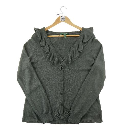 Lauren Ralph Lauren Gilet cardigan Femme Taille XL Gris #QWE3918