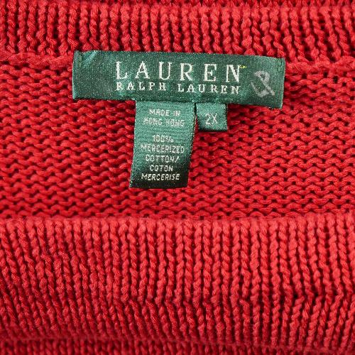Sportswear - Polo Ralph Lauren Pull Femme Taille 2XL Rouge #QWE1498 - photo 8