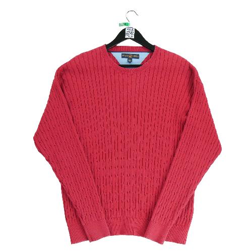 Golf - Tommy Hilfiger Pull en maille torsadée Homme Taille XL Rouge #QWE0229 - photo 7