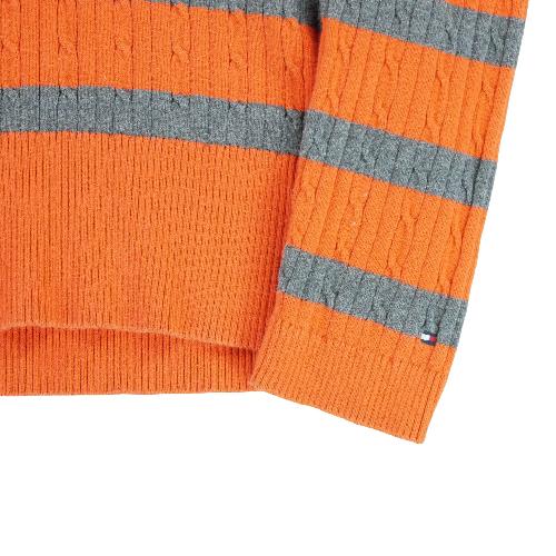 Golf - Tommy Hilfiger Pull en maille torsadée Femme Taille XL Orange #QWE1048 - photo 9