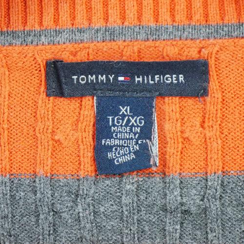 Golf - Tommy Hilfiger Pull en maille torsadée Femme Taille XL Orange #QWE1048 - photo 9