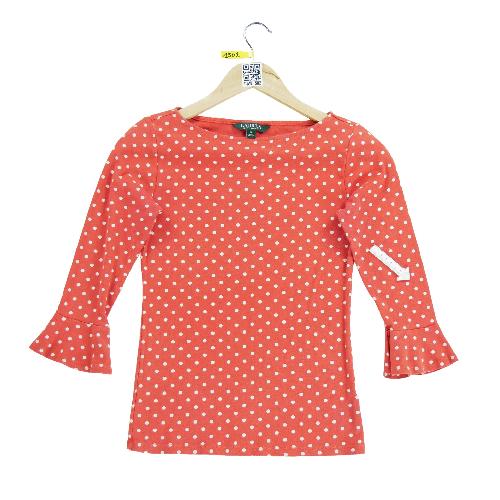 Sportswear - Ralph Lauren T-shirt manches longues Femme Taille S Orange #QWE1502 - photo 7