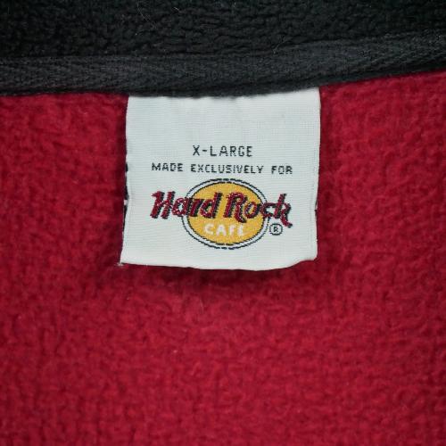 Randonnée / Trek - Hard Rock Cafe Pull polaire Vintage Y2K Homme Taille XL Rouge #QWE0050 - photo 7