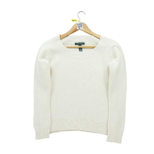 Sportswear - Ralph Lauren Pull laine et cachemire Femme Taille M Blanc #QWE1036 - photo 9