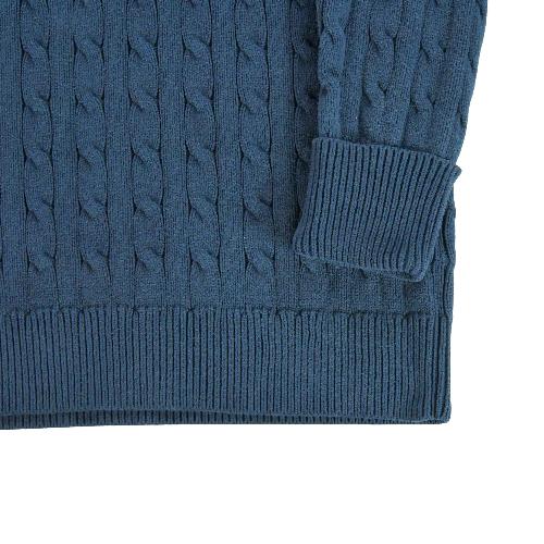 Golf - Polo Ralph Lauren Pull en maille torsadée Femme Taille S Marine #QWE3595 - photo 8