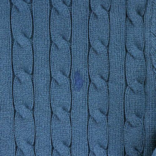 Golf - Polo Ralph Lauren Pull en maille torsadée Femme Taille S Marine #QWE3595 - photo 8