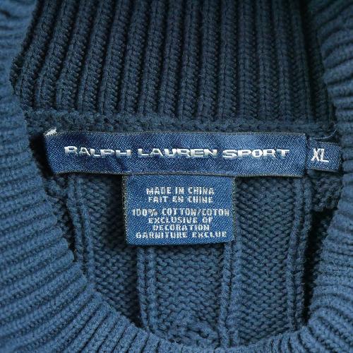 Golf - Polo Ralph Lauren Pull en maille torsadée Femme Taille S Marine #QWE3595 - photo 8