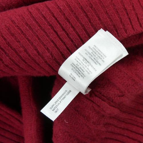 Golf - Polo Ralph Lauren Pull en maille torsadée Laine et Cachemire Femme Taille L Rouge #QWE0714 - photo 8