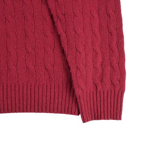 Golf - Polo Ralph Lauren Pull en maille torsadée Laine et Cachemire Homme Taille 2XL Rouge #QWE3008 - photo 9