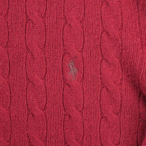 Golf - Polo Ralph Lauren Pull en maille torsadée Laine et Cachemire Homme Taille 2XL Rouge #QWE3008 - photo 9