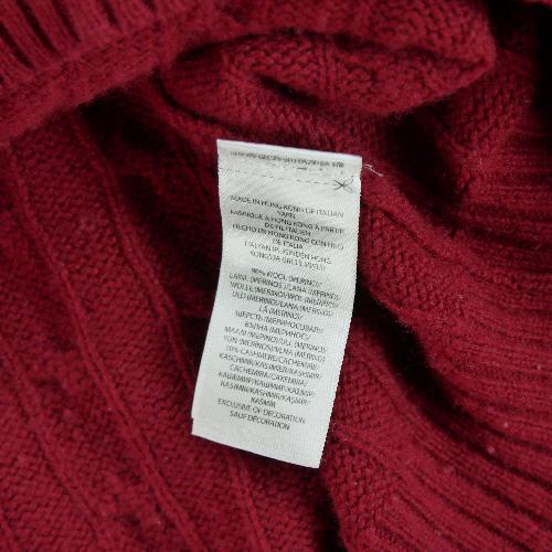 Golf - Polo Ralph Lauren Pull en maille torsadée Laine et Cachemire Homme Taille 2XL Rouge #QWE3008 - photo 9