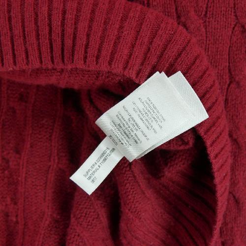 Golf - Polo Ralph Lauren Pull en maille torsadée Laine et Cachemire Homme Taille 2XL Rouge #QWE3008 - photo 9