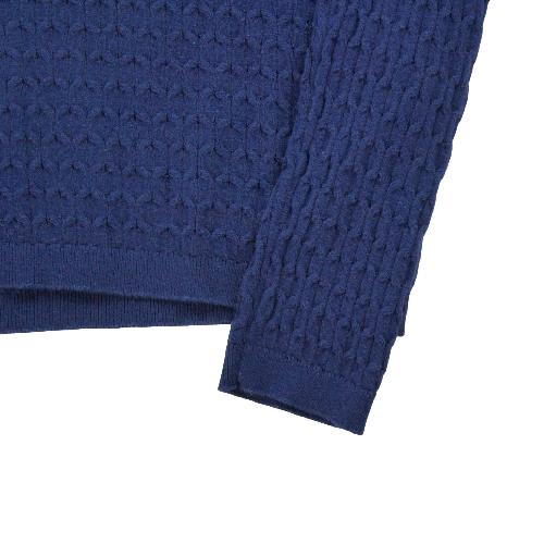 Golf - Tommy Hilfiger Pull en maille torsadée Femme Taille M Marine #QWE0108 - photo 7