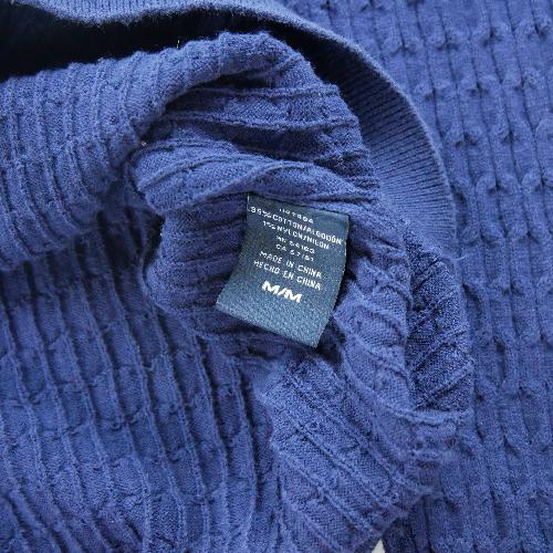 Golf - Tommy Hilfiger Pull en maille torsadée Femme Taille M Marine #QWE0108 - photo 7