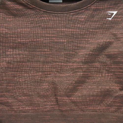 Fitness / Cardio training - Gymshark T-shirt Fitness Yoga CrossFit Femme Taille 2XL Marron #QWE3689 - photo 6