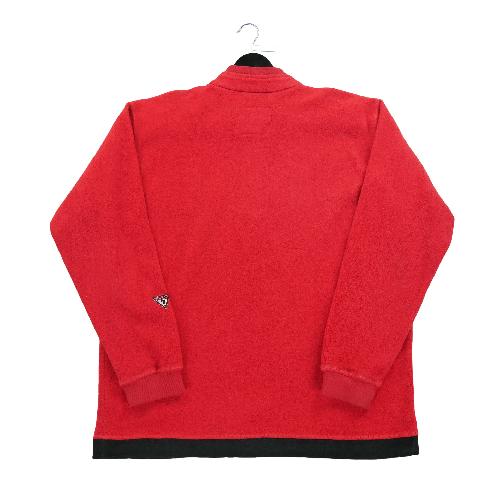 Sportswear - Guess Pull polaire Sport Homme Taille L Rouge #QWE3769 - photo 6