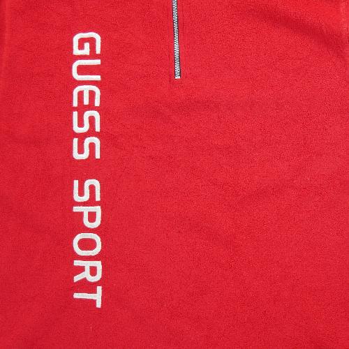 Sportswear - Guess Pull polaire Sport Homme Taille L Rouge #QWE3769 - photo 6