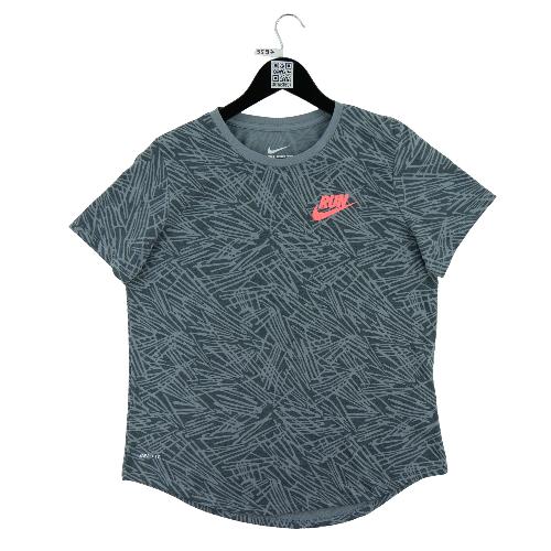 Fitness / Cardio training - Nike T-shirt manches courtes Dri-Fit Femme Taille L Gris #QWE3597 - photo 6