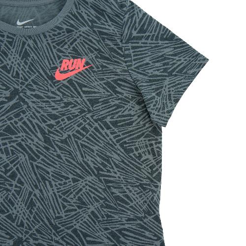 Fitness / Cardio training - Nike T-shirt manches courtes Dri-Fit Femme Taille L Gris #QWE3597 - photo 6