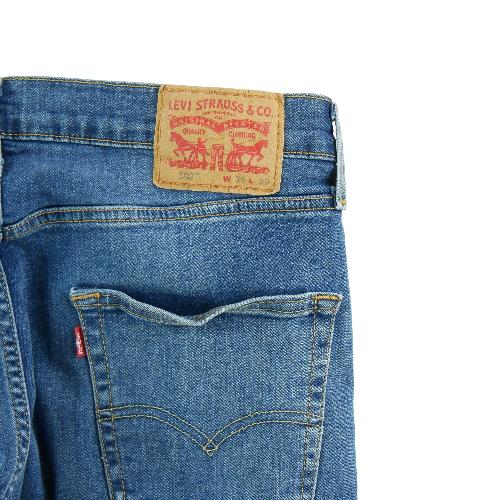 Sportswear - Levi Strauss Jean Levis 502 Regular Taper Taille W34/L29 Homme Bleu #QWE3192 - photo 9